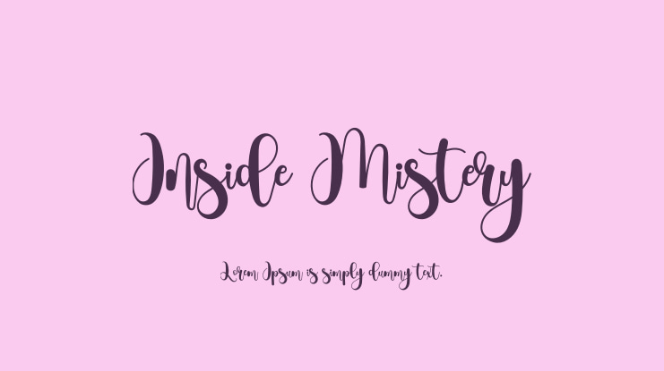 Inside Mistery Font