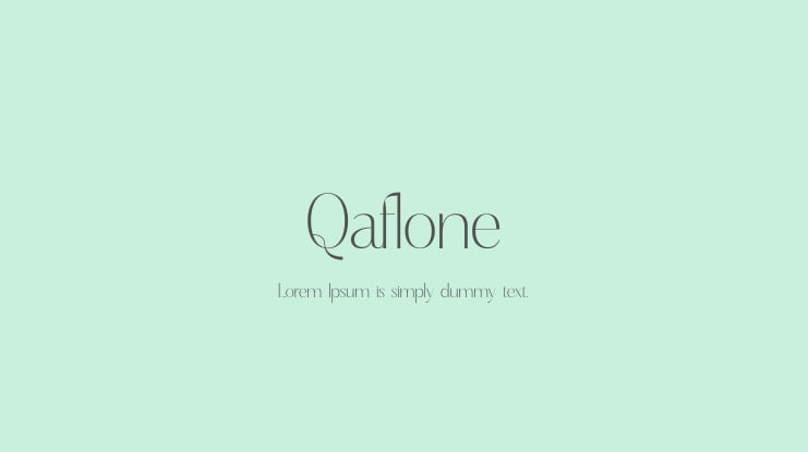 Qaflone Font