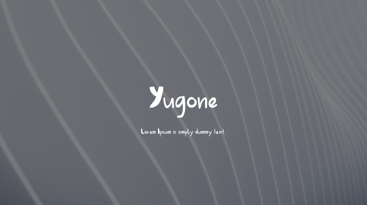 Yugone Font