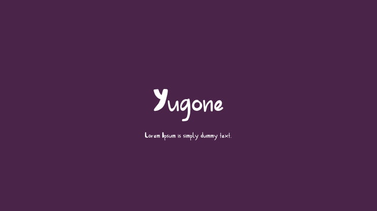 Yugone Font