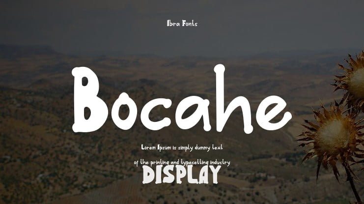 Bocahe Font