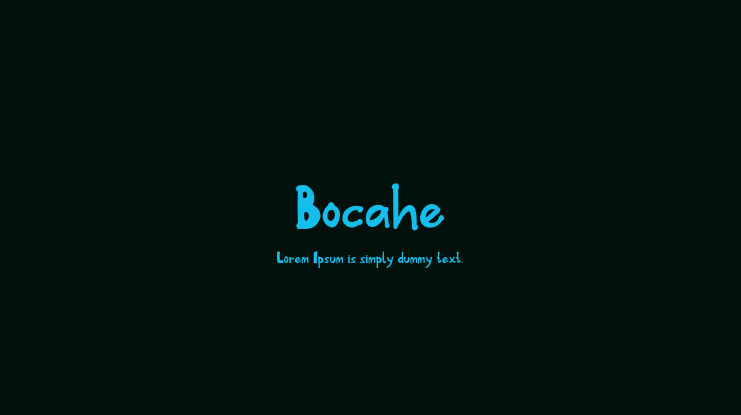 Bocahe Font