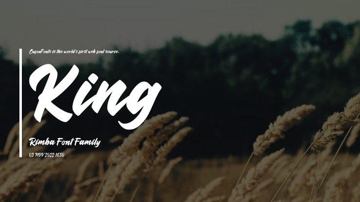 King Rimba Font
