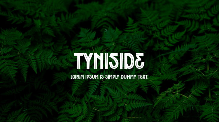 Tyniside Font
