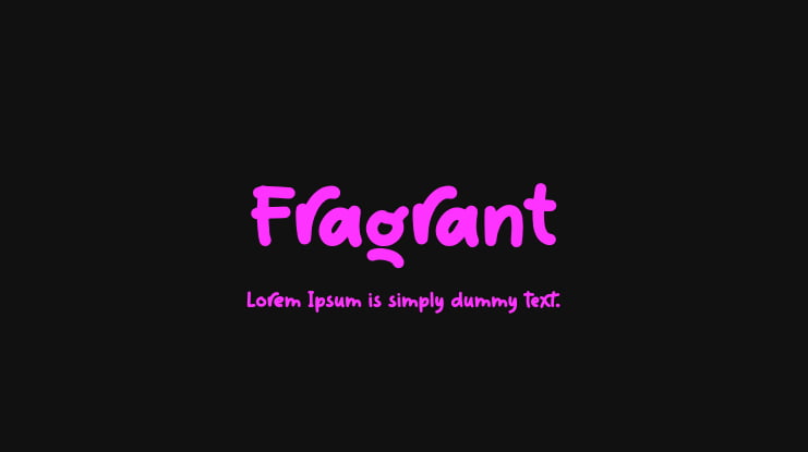 Fragrant Font