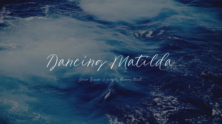 Dancing Matilda Font