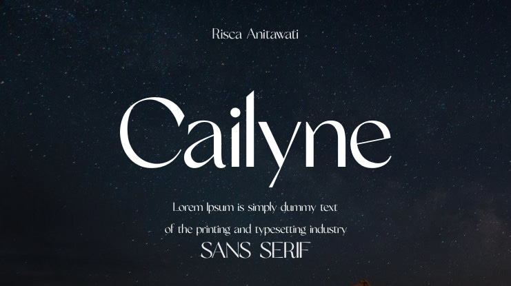 Cailyne Font Family