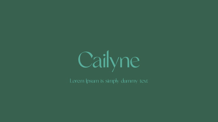 Cailyne Font Family