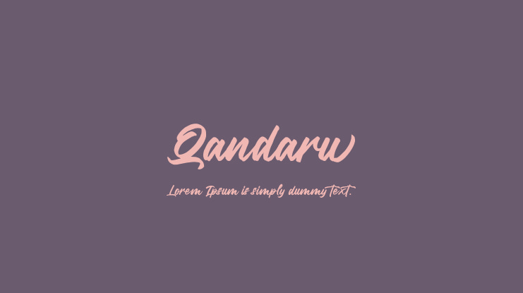 Qandaru Font