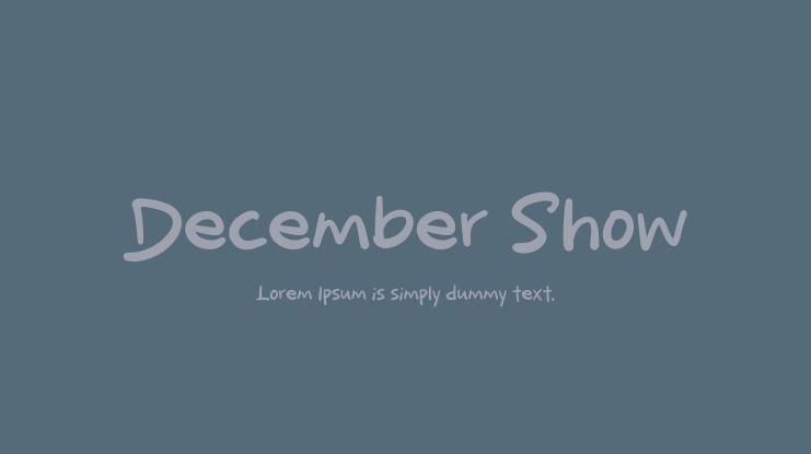 December Show Font