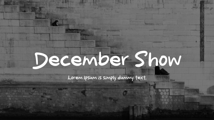 December Show Font