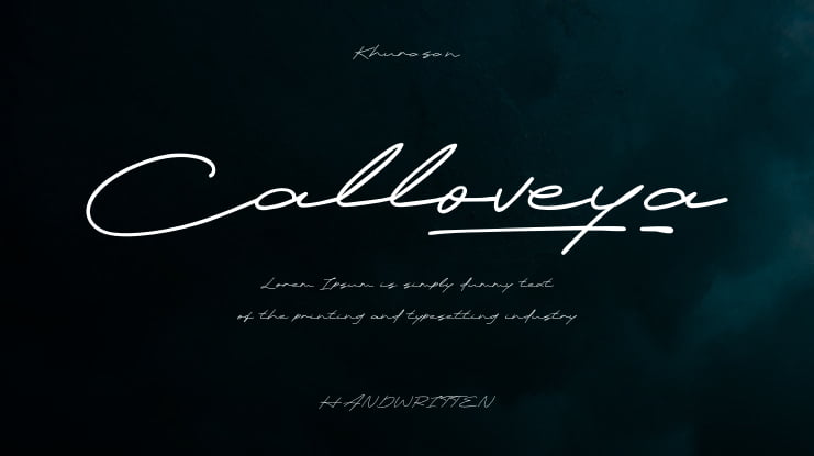 Calloveya Font