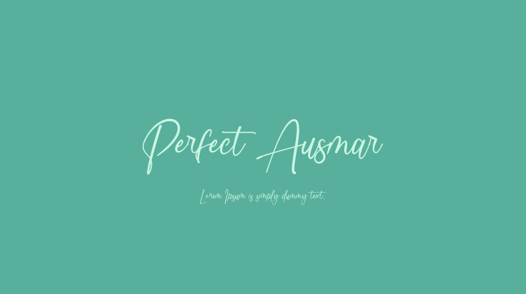 Perfect Ausmar Font