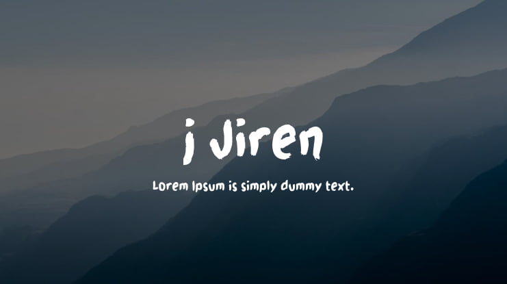 j Jiren Font