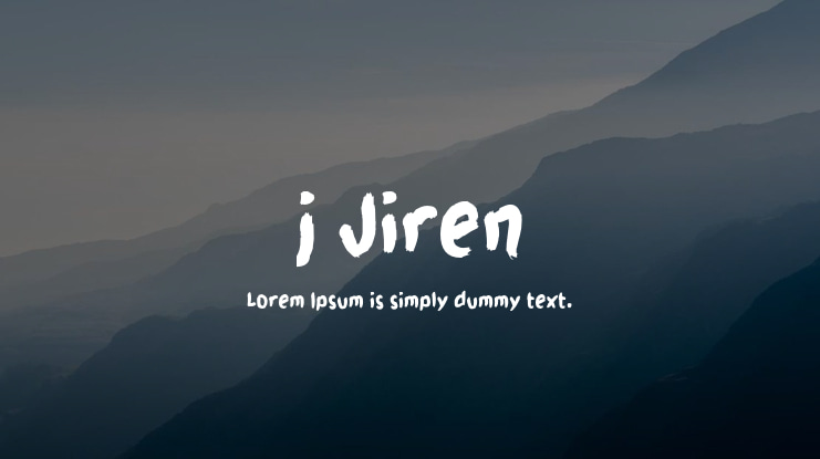 j Jiren Font