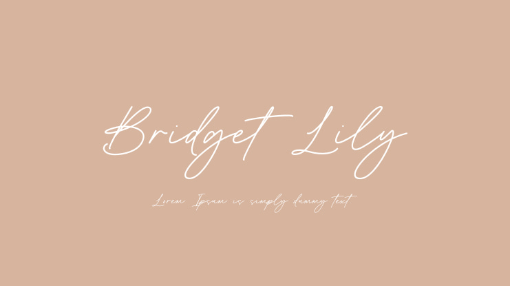 Bridget Lily Font