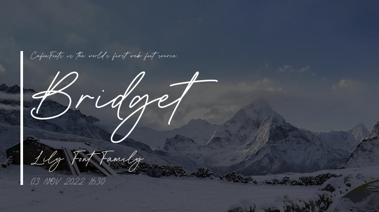 Bridget Lily Font