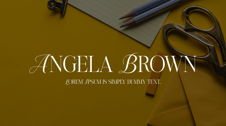 Angela Brown Font