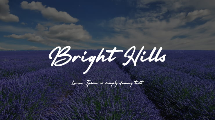 Bright Hills Font