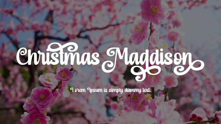 Christmas Maddison Font