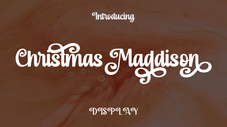 Christmas Maddison Font