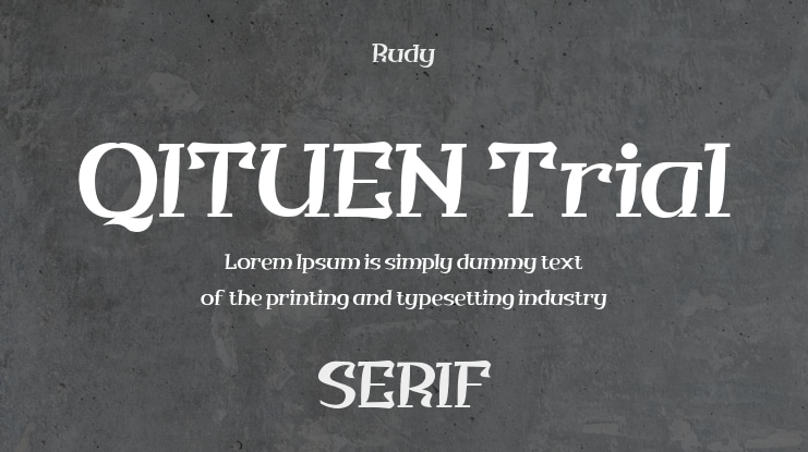 QITUEN Trial Font