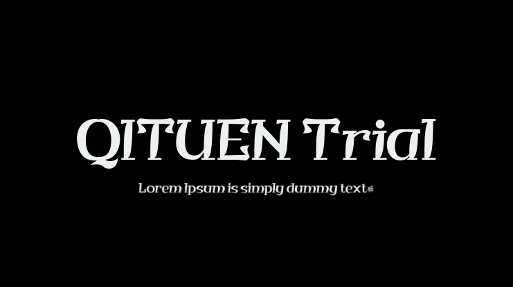 QITUEN Trial Font