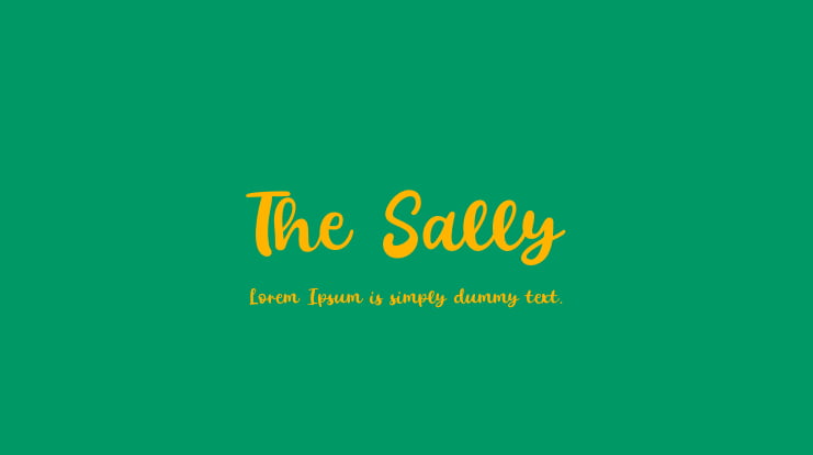 The Sally Font