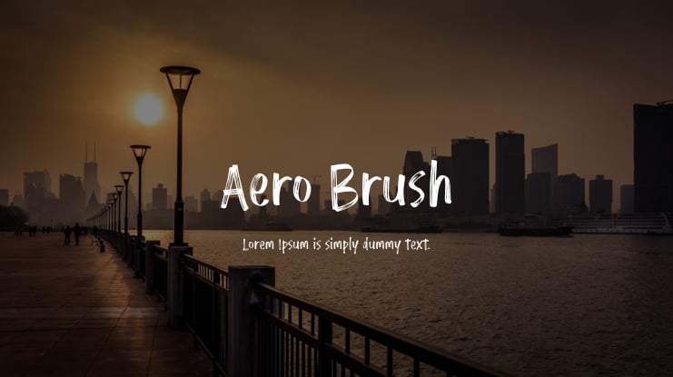 Aero Brush Font