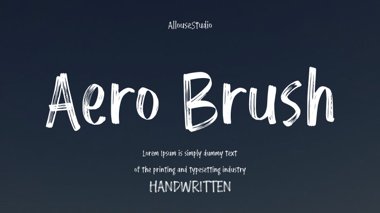 Aero Brush Font