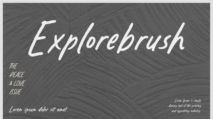 Explorebrush Font