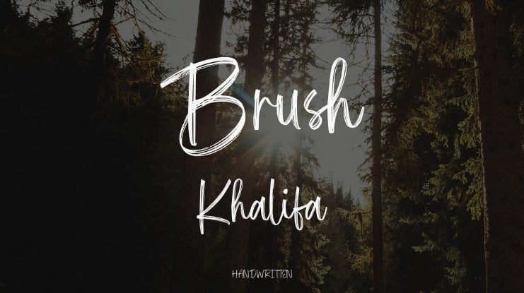 Brush Khalifa Font