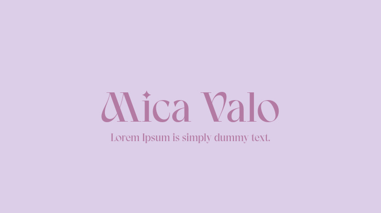 Mica Valo Font