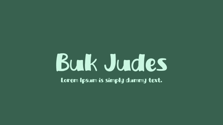 Buk Judes Font