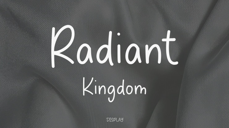 Radiant Kingdom Font