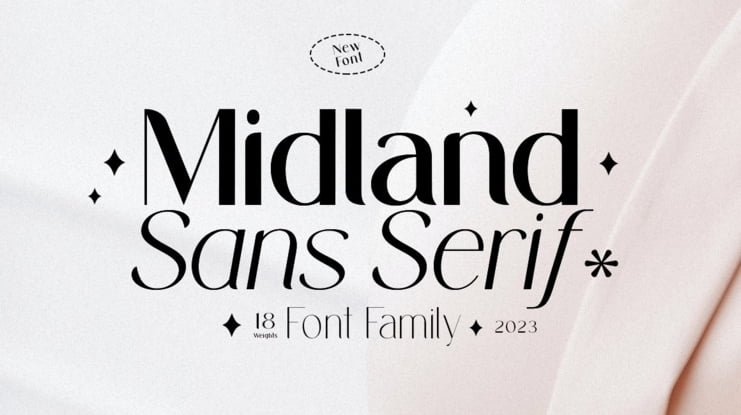 Midland Display Font