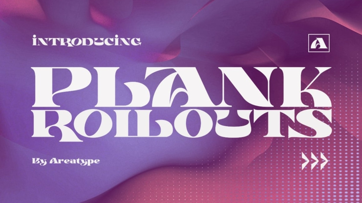 Plank Rollouts Display Font