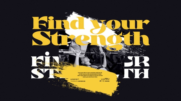 Plank Rollouts Display Font