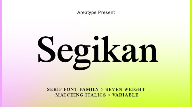 Segikan Serif Font Family