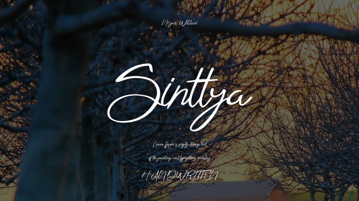Sinttya Font