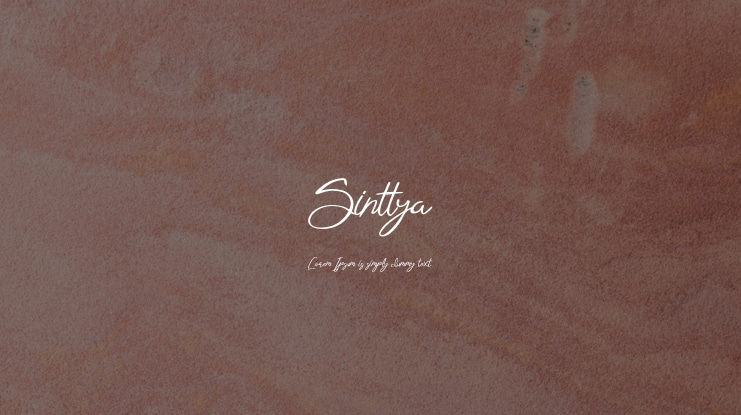 Sinttya Font