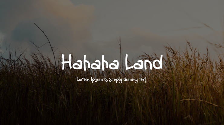 Hahaha Land Font