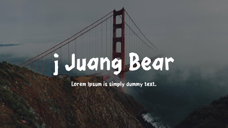j Juang Bear Font
