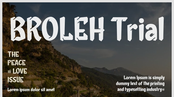 BROLEH Trial Font