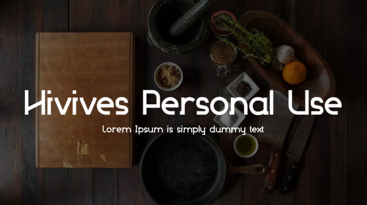 Hivives Personal Use Font