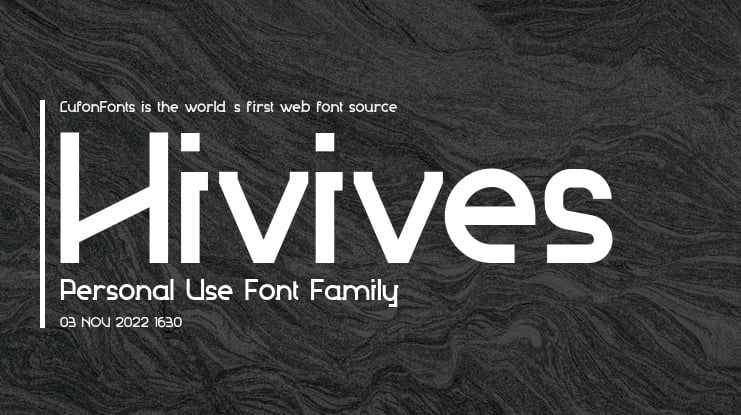Hivives Personal Use Font