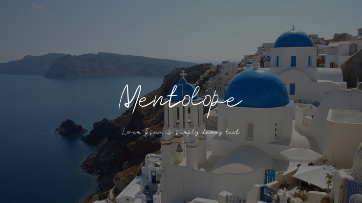 Mentolope Font