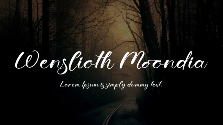 Wenslioth Moondia Font