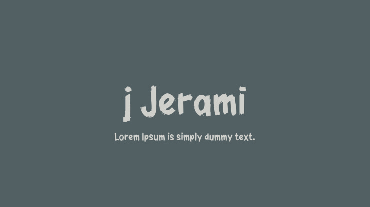 j Jerami Font