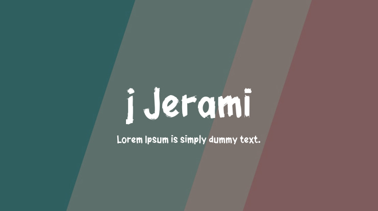 j Jerami Font